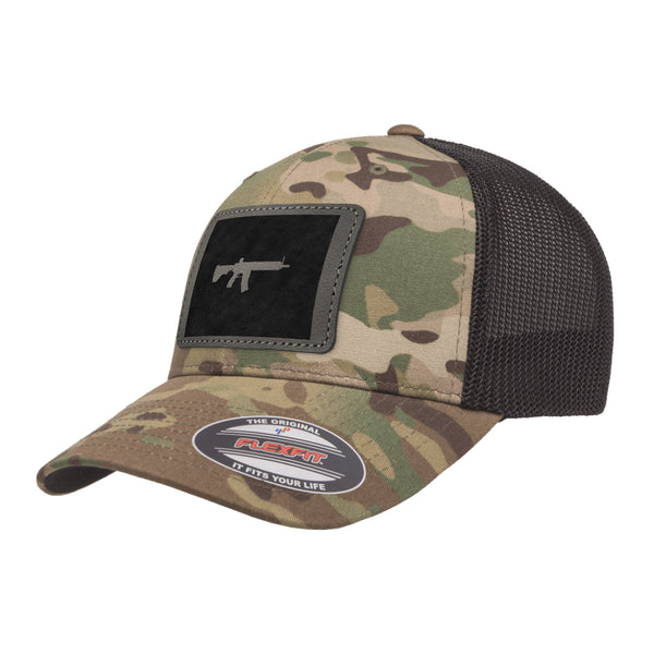 Keep Wyoming Tactical Leather Patch Tactical Arid Flexfit Fitted Hat