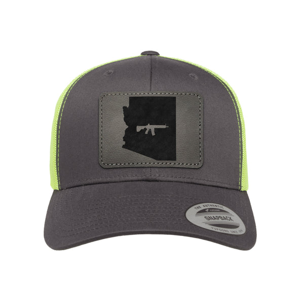 Keep Arizona Tactical Leather Patch Trucker Hat