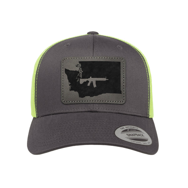 Keep Washington Tactical Leather Patch Trucker Hat