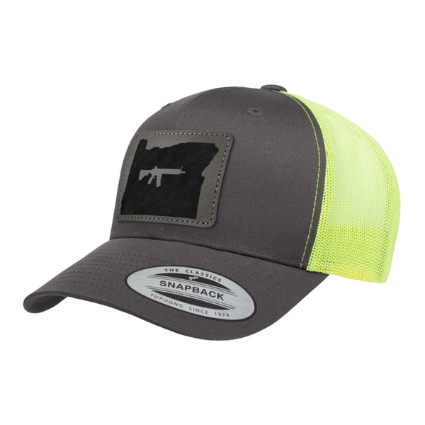 Keep Oregon Tactical Leather Patch Trucker Hat