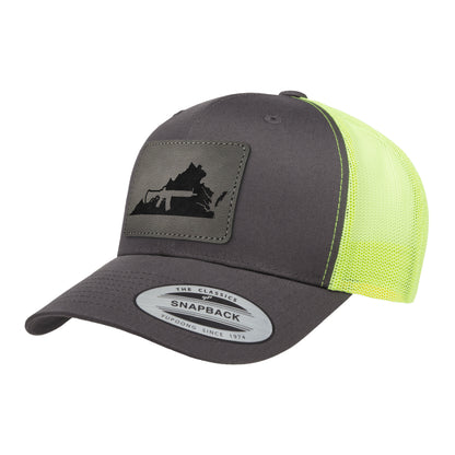 Keep Virginia Tactical Leather Patch Trucker Hat