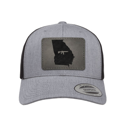 Keep Georgia Tactical Leather Patch Trucker Hat