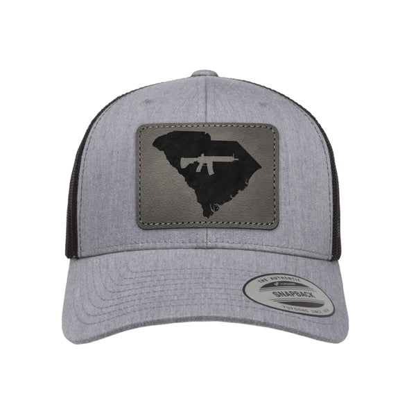 Keep South Carolina Tactical Leather Patch Trucker Hat