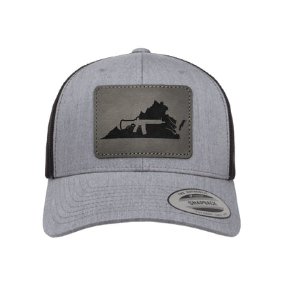 Keep Virginia Tactical Leather Patch Trucker Hat