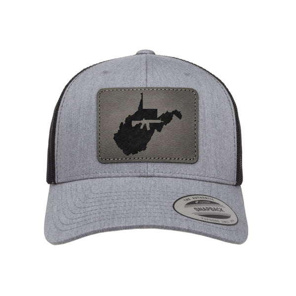 Keep West Virginia Tactical Leather Patch Trucker Hat