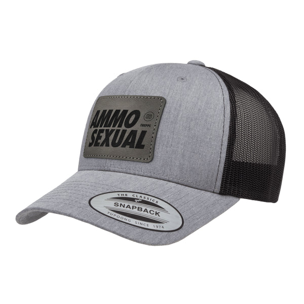 AmmoSexual Leather Patch Trucker Hat
