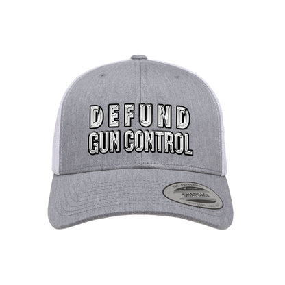 Defund Gun Control 3D Chrome Trucker Hat