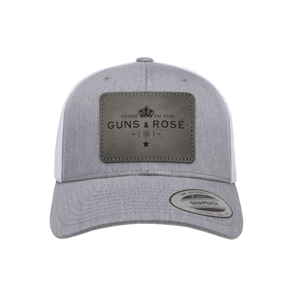 Guns & RosÉ Leather Patch Trucker Hat