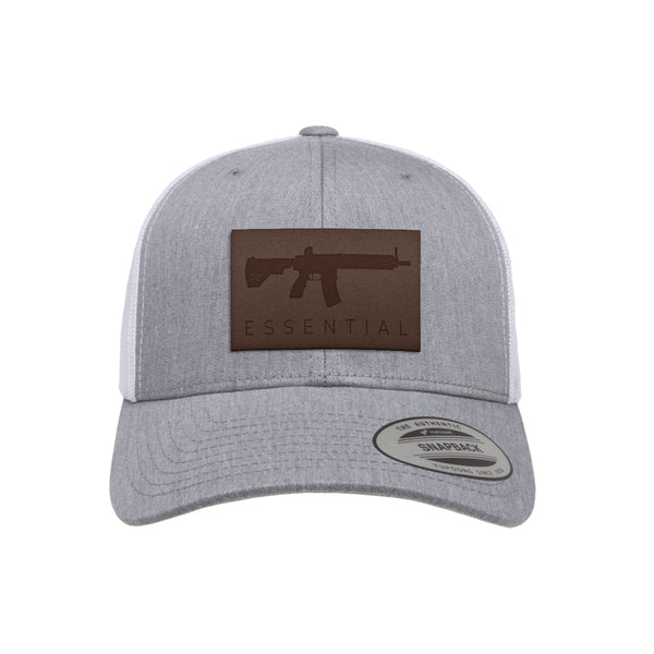 AR-15's Are Essential Leather Patch Trucker Hat