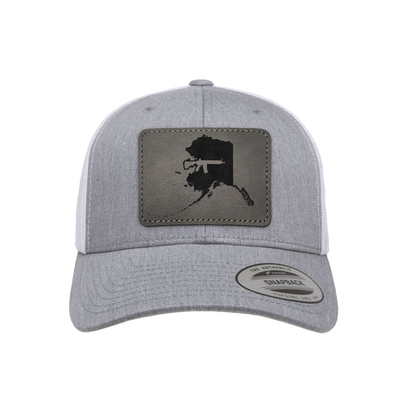 Keep Alaska Tactical Leather Patch Trucker Hat