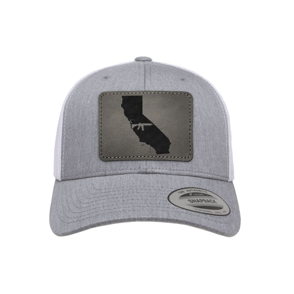 Keep California Tactical Leather Patch Trucker Hat