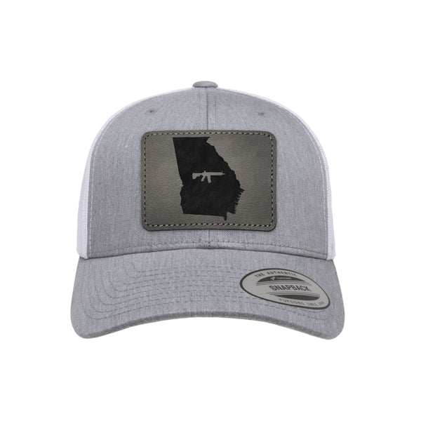 Keep Georgia Tactical Leather Patch Trucker Hat