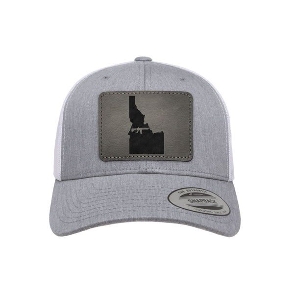 Keep Idaho Tactical Leather Patch Trucker Hat