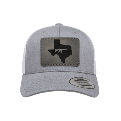 Keep Texas Tactical Leather Patch Trucker Hat
