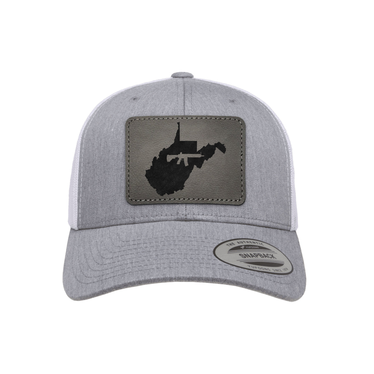 Keep West Virginia Tactical Leather Patch Trucker Hat