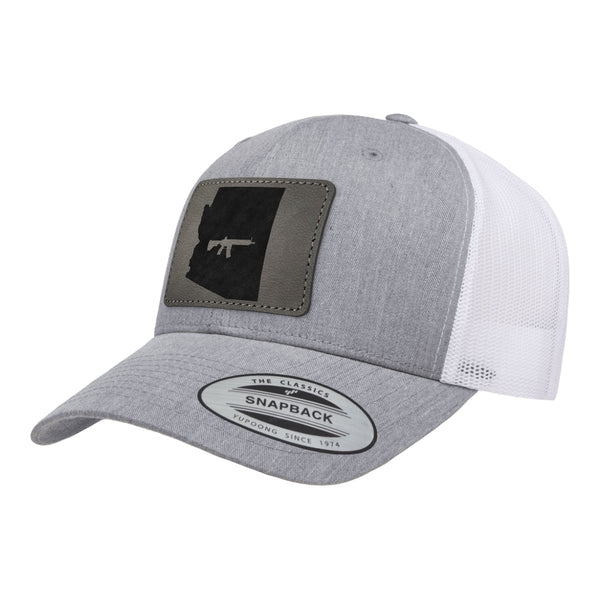 Keep Arizona Tactical Leather Patch Trucker Hat – PewPewLife