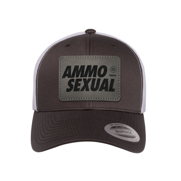 AmmoSexual Leather Patch Trucker Hat