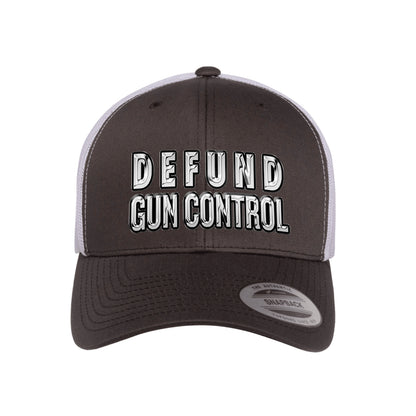 Defund Gun Control 3D Chrome Trucker Hat