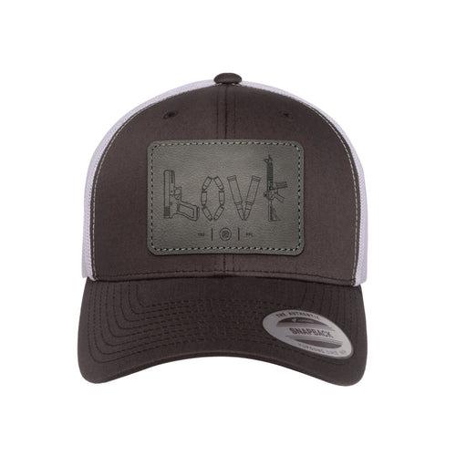 Tactical Love Leather Patch Trucker Hat