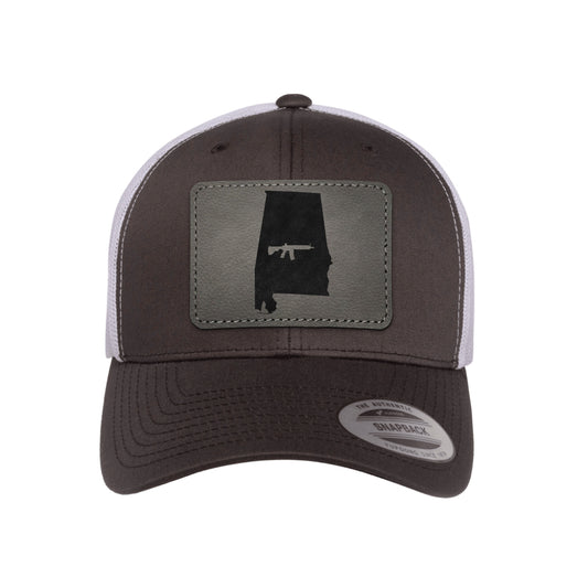 Keep Alabama Tactical Leather Patch Trucker Hat