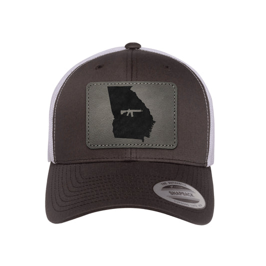 Keep Georgia Tactical Leather Patch Trucker Hat