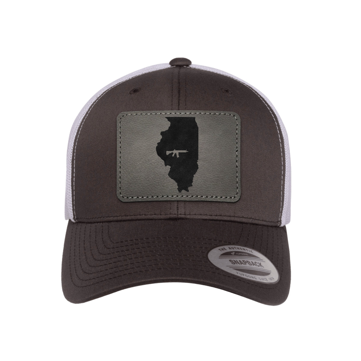 Keep Illinois Tactical Leather Patch Trucker Hat