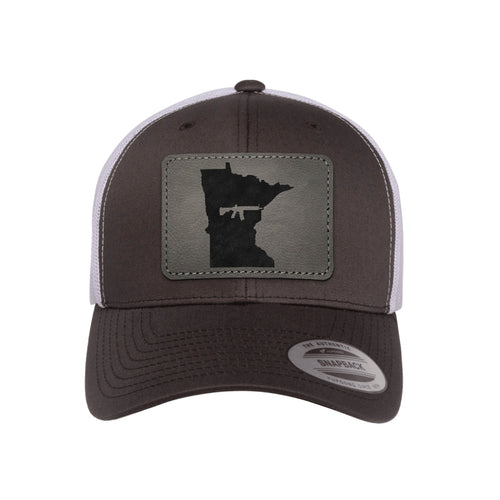 Keep Minnesota Tactical Leather Patch Trucker Hat