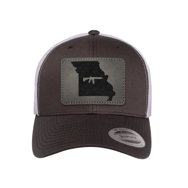Keep Missouri Tactical Leather Patch Trucker Hat