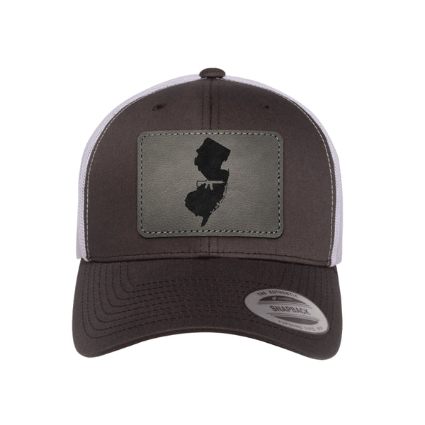 Keep New Jersey Tactical Leather Patch Trucker Hat