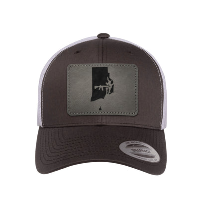 Keep Rhode Island Tactical Leather Patch Trucker Hat