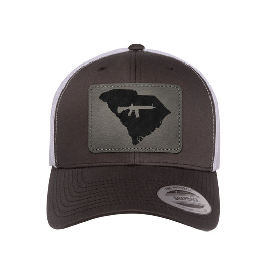 Keep South Carolina Tactical Leather Patch Trucker Hat