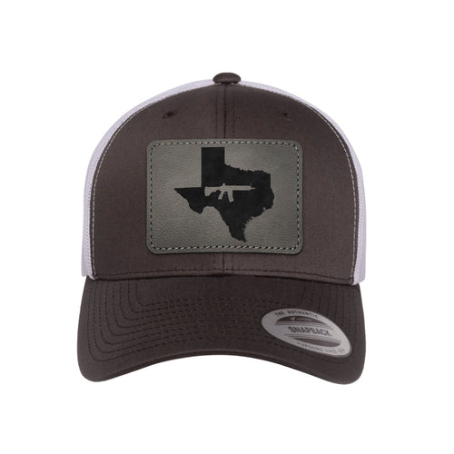 Keep Texas Tactical Leather Patch Trucker Hat