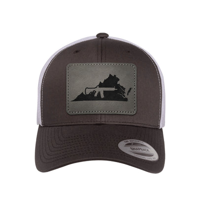 Keep Virginia Tactical Leather Patch Trucker Hat