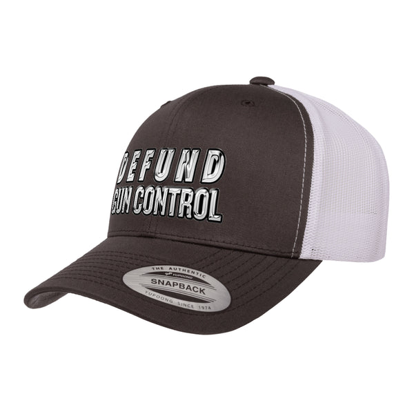 Defund Gun Control 3D Chrome Trucker Hat