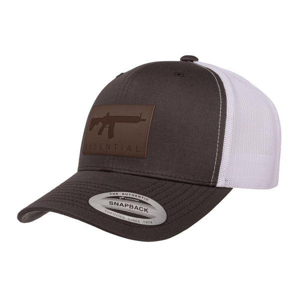 AR-15's Are Essential Leather Patch Trucker Hat
