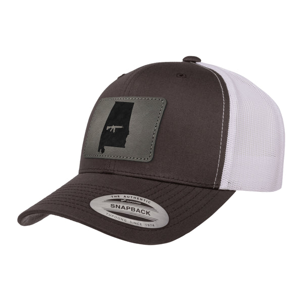 Keep Alabama Tactical Leather Patch Trucker Hat
