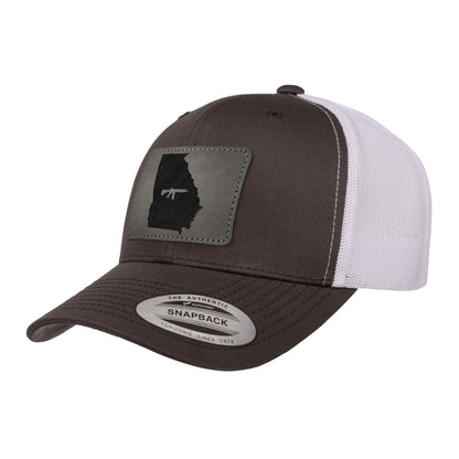 Keep Georgia Tactical Leather Patch Trucker Hat