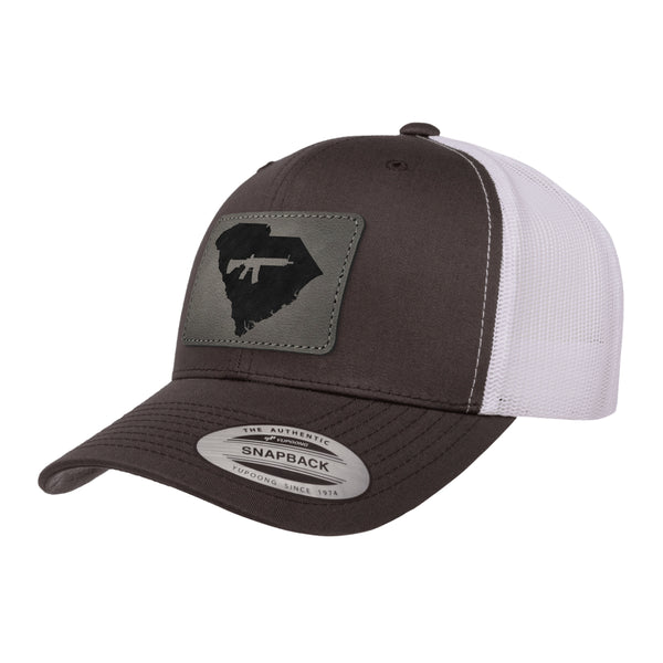 Keep South Dakota Tactical Leather Patch Trucker Hat