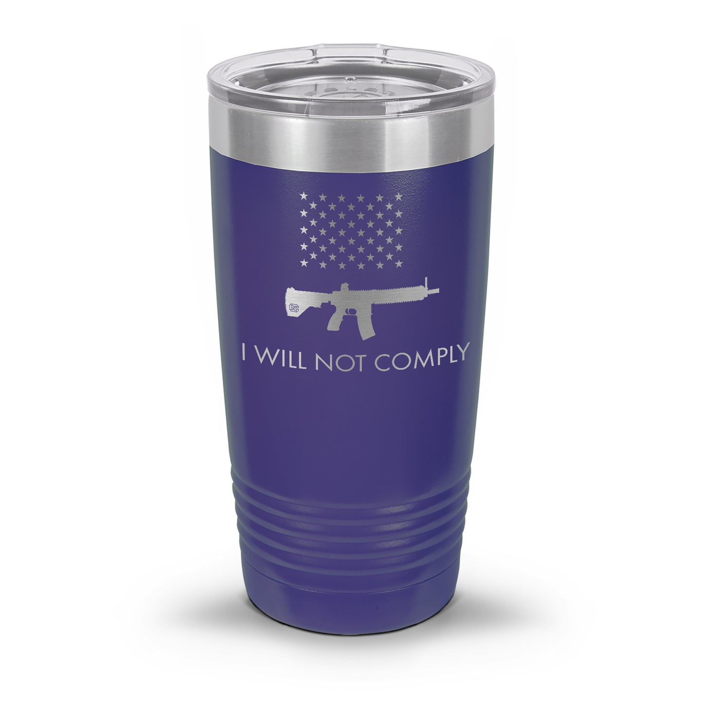 I Will NOT Comply with AR-15 Ban Laser Etched 30oz/20oz Tumbler