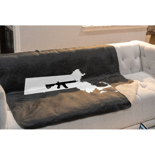 Keep Massachusetts Tactical Sherpa Throw Blanket