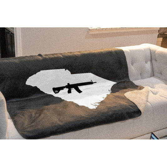 Keep South Carolina Tactical Sherpa Throw Blanket