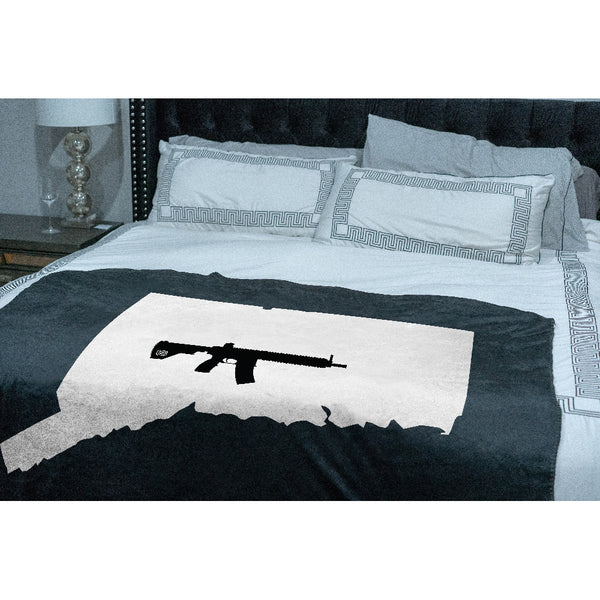 Keep Connecticut Tactical Sherpa Throw Blanket