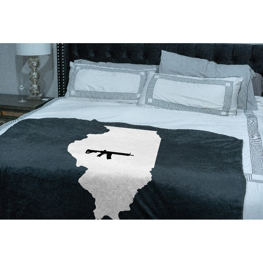 Keep Illinois Tactical Sherpa Throw Blanket