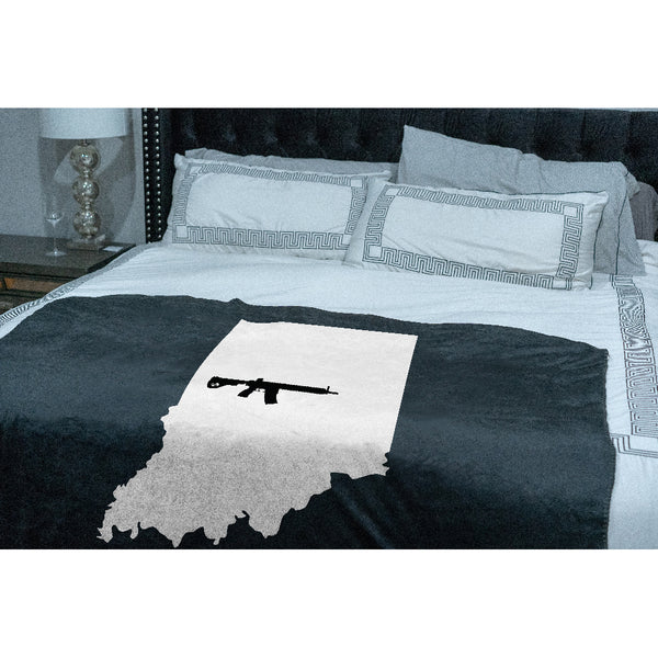 Keep Indiana Tactical Sherpa Throw Blanket