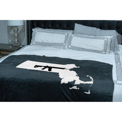 Keep Massachusetts Tactical Sherpa Throw Blanket