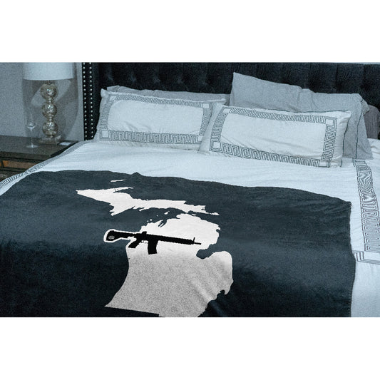 Keep Michigan Tactical Sherpa Throw Blanket