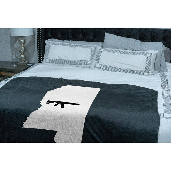 Keep Mississippi Tactical Sherpa Throw Blanket