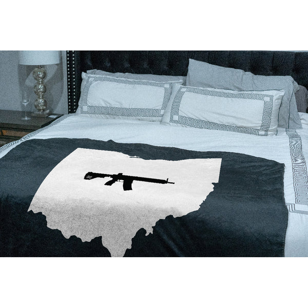 Keep Ohio Tactical Sherpa Throw Blanket