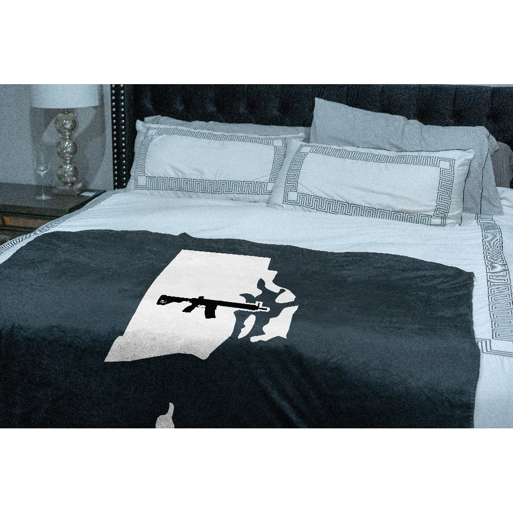 Keep Rhode Island Tactical Sherpa Throw Blanket