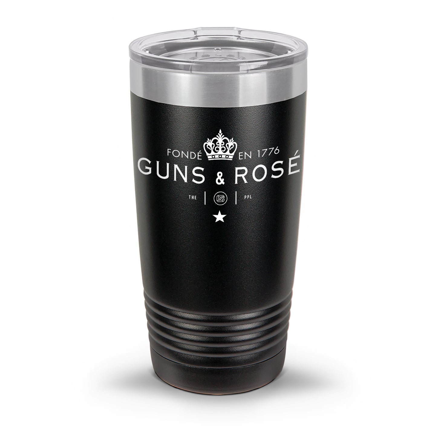 Guns & RosÉ Coated Laser Etched 30oz/20oz Tumbler